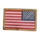 REVERSED USA Flag Velcro Patch: *230